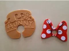 2個 袋止め クリップ ディズニー ミニーTDR TDL TDS くまのプーさん