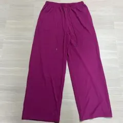 GU パープル ワイドパンツ 22-69