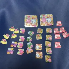 平成レトロ ホログラム キラキラシール お菓子 フレークシール