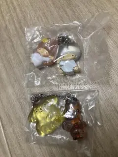 なかよしドロップチャーム　リトルツインスターズ　& ポムポムプリン2個セット