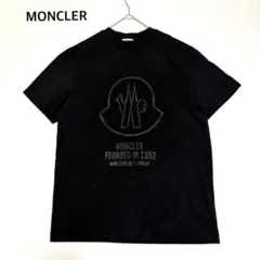 極美品〕モンクレール ワッペン ブラック M レディース Tシャツ 5S430