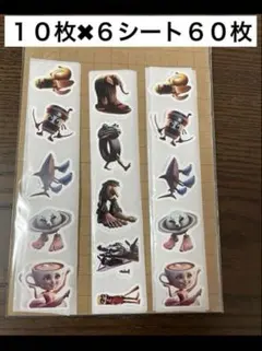 ブレインロットトゥントゥントゥンサフール　ステッカー　６シート