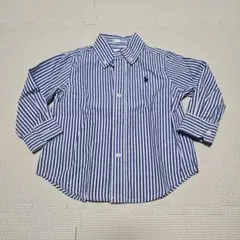 ラルフローレン シャツ 長袖 子供 ストライプ 2T