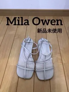 20【Mila Owen】レディース ストラップサンダル Sライトグレーのサムネイル