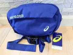 asics未使用✨東京2020 ナイロンショルダーバッグ ネイビー ブルーのサムネイル