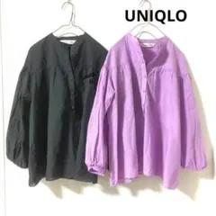 UNIQLO トーマスマイヤー　ソフトコットンギャザーブラウス