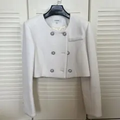 LULUSWINGS ノーカラージャケット　ショート丈