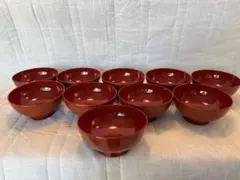 【新品未使用】希少！浄法寺塗 漆器 椀 2種15客セット+おまけ付朱塗り 黒塗り 新品未使用】希少！浄法寺塗 漆器 椀 2種15客セット+おまけ付朱塗り 黒