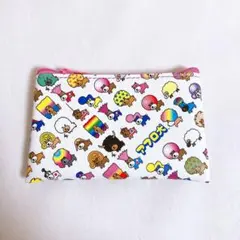 San-X アフロ犬 トレーディングフラットミニポーチ