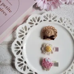 ୨୧ヘアクリップセットG-3୨୧ベビー&キッズ⑅﻿ハンドメイド⑅﻿