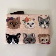 FEILER　フェイラー　マスクポーチ　ラブラリープリティキャッツ　新品　猫 新品】ラブラリープリティーキャッツ マスクポーチ フェイラー