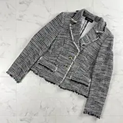 ツイードテーラードジャケット