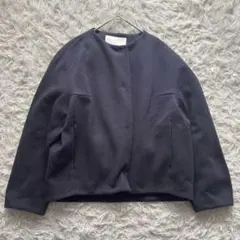 極美品 Ballsey ブリスタジャージー コクーンスリーブブルゾン M 紺色のサムネイル