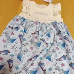 新品　エルサ　アナ ワンピース　半袖　 90cm　プリンセス