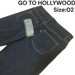 美品 濃紺 赤耳 GO TO HOLLYWOOD ストレートデニム サイズ02
