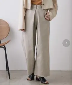 Kastane デニムタックワイドパンツ　サイズ1