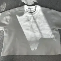 UNIQLO ホワイト クロップドニットSサイズ