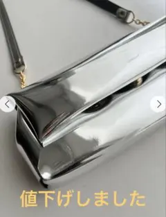 CHIEKO+ チエコプラスORIGAMI- shoulder bag シルバーのサムネイル
