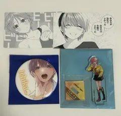 五等分の花嫁 GOTOAKIBA Anisugar ミニアクスタ 缶バッジ 一花