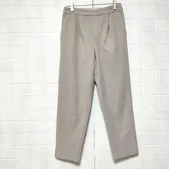 GU ジーユー (M)　起毛 タックテーパードパンツ レディース