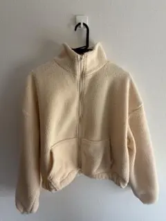 クリーム色 フリース ジャケット Lサイズ