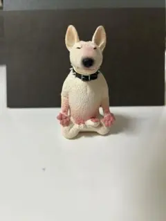 【中古】犬ヨガ　ブルテリア ガチャ フィギュア