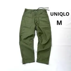 ユニクロ　M ベイカーパンツ　ファティーグパンツ　オリーブ　カーキ
