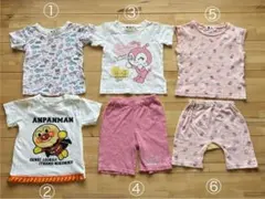 アンパンマン　6点セット　95　100　Tシャツ　カットソー ズボン　女の子