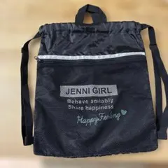 JENNI GIRL ナップザック ブラックのサムネイル