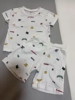 ホワイト Tシャツ ショートパンツ セットアップ