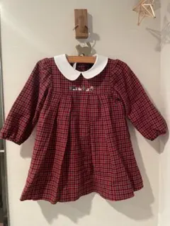 familiar チェック柄ワンピース 80サイズ