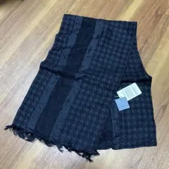 本日限定値下旅未使用タグ付GOTAIRIKUシルクドット柄 ストールシルバー