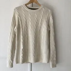 NANO UNIVERSE ケーブル編みニット