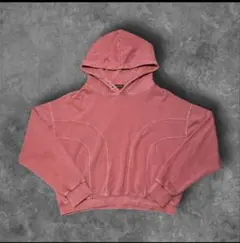 RADIANT damage cropped ring hoodie