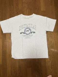 LEPSIM カレッジロゴ 半袖Tシャツ グレー