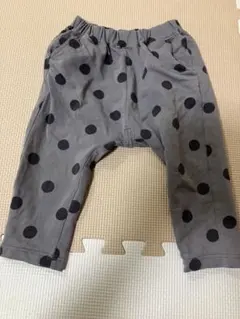 GU サマナルパンツ　10分丈　グレー　水玉　90