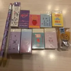 消しゴム 10個　シャープペン　セット