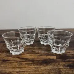 【未使用】グラス　コップ　4個セット　昭和レトロ