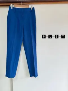 PLST プラステ スティックパンツリネンブレンド サイズXXS ロイヤルブルー