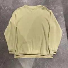 CHAPS RALPH LAUREN リブラインスウェット イエロー Sサイズ