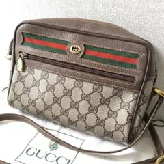 美品✨GUCCI　オールドグッチ　ショルダーバッグ　シェリーライン　GG　保存袋