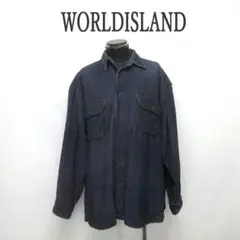 MY769■WORLDISLAND■コーデュロイオーバーサイズボタンシャツ XL