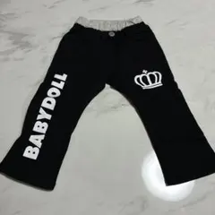 BABYDOLL ブラックパンツ クラウンデザイン