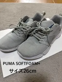 PUMA SOFTFOAM+ スニーカー 26cm グレー