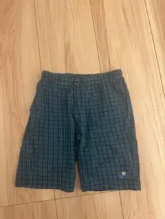 【美品】familiar チェックパンツ 4分丈 90