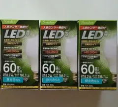 ヒロコーポレーション 人感センサー機能付LED電球 一般電球形 60W形相当