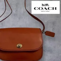 COACH レザーショルダーバッグ ブラウン コーチ オールドコーチ
