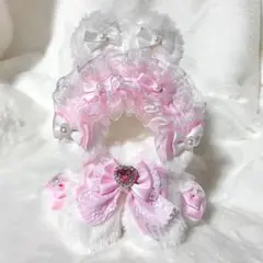 ぬい服 着ぐるみ にじぱぺっと 10cm 11cm おすわり うさぎ ピンク