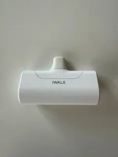 【美品】iWALK 4500mAh モバイルバッテリー ホワイト（ライトニング）