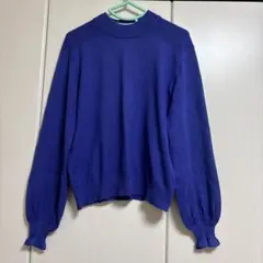 【12/20まで掲載】 w closet 青紫 ニット